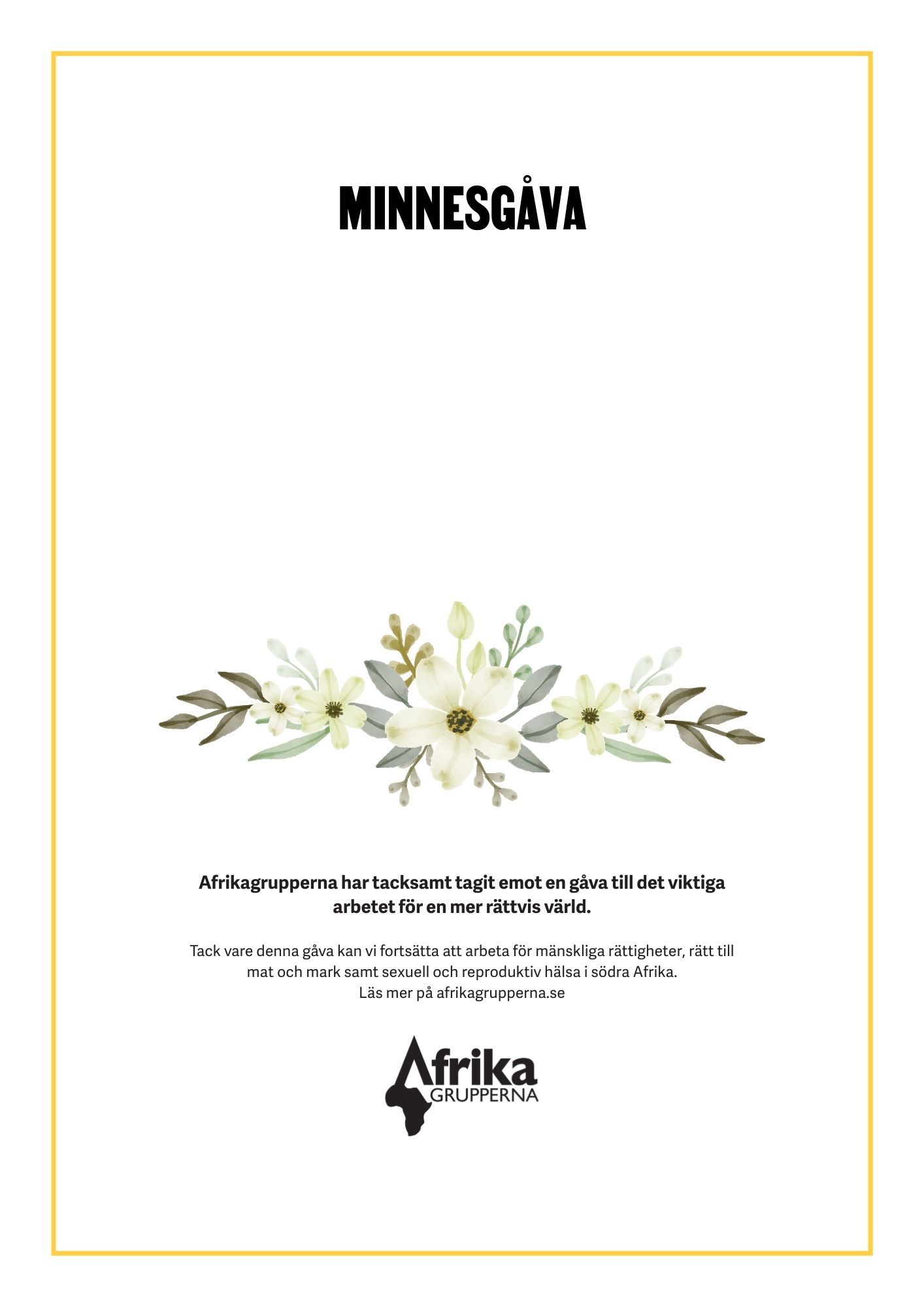 Minnesblad blomma