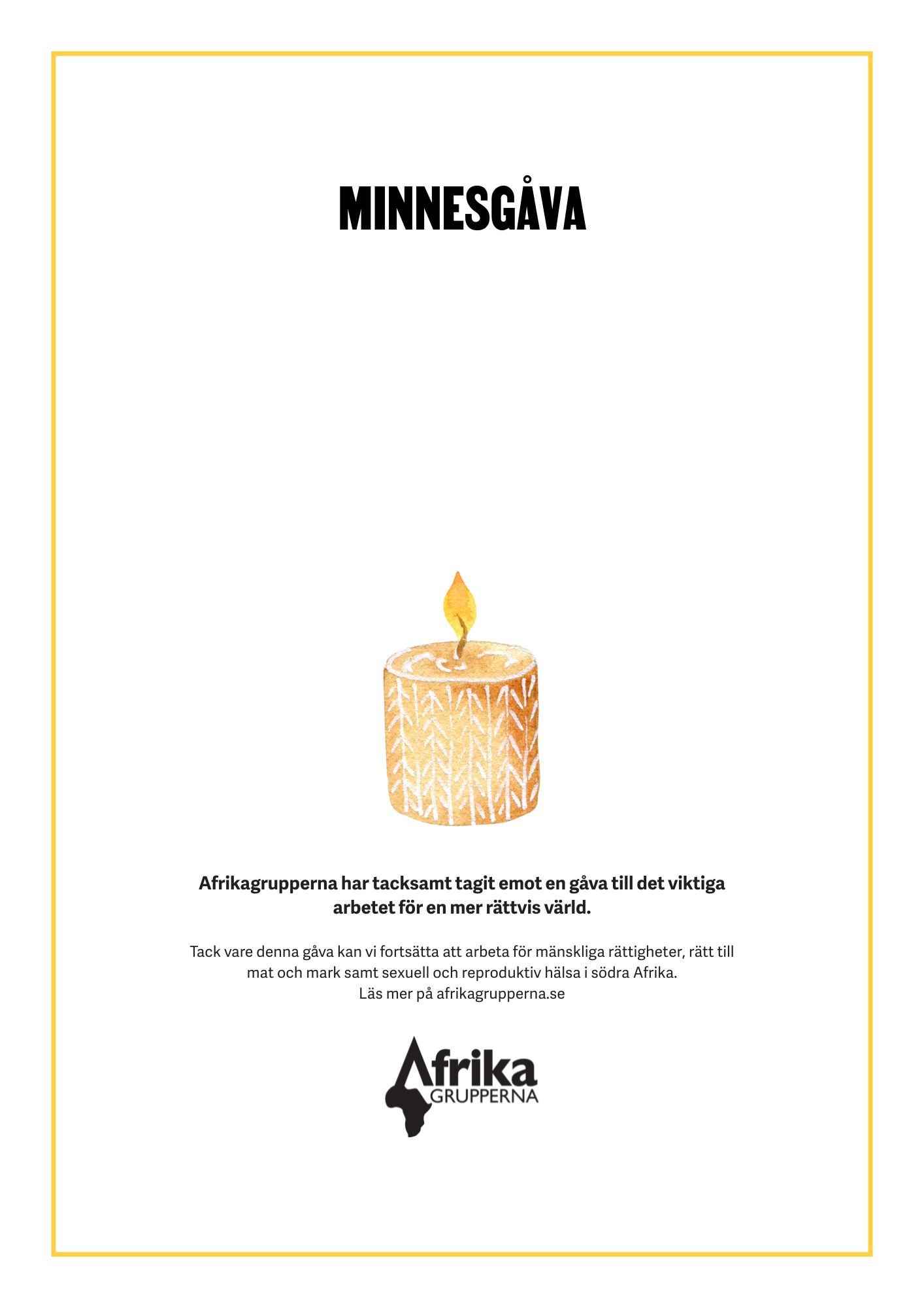 Minnesblad ljus
